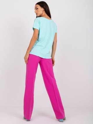 T-shirt RV-TS-4832.23P mietowy S