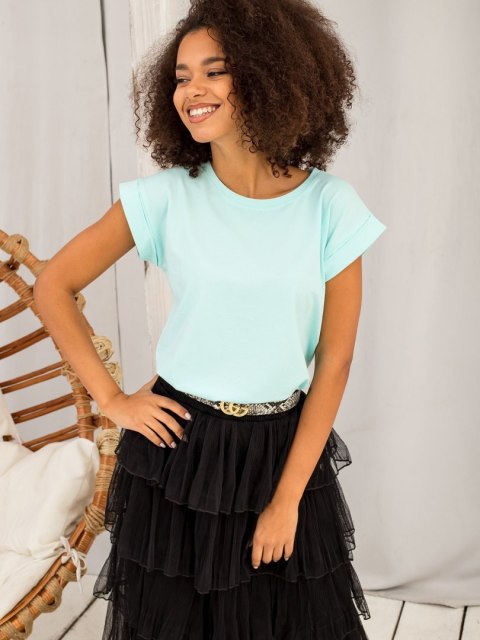 T-shirt RV-TS-4833.70P mietowy S