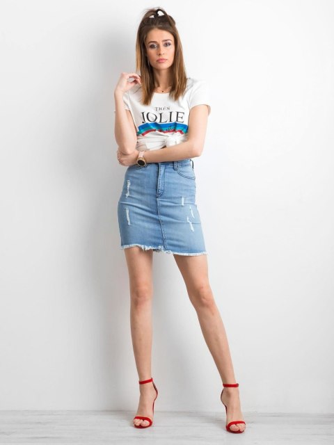 Spódnica JMP-SD-193-D.74P niebieski 34