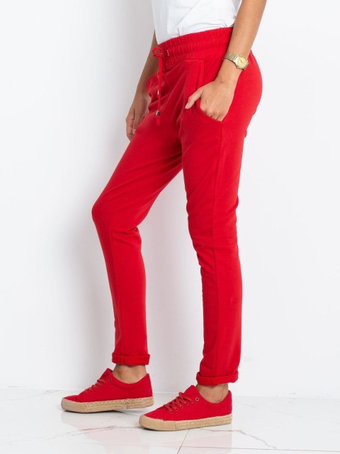 Spodnie dresowe RV-DR-3698.07X czerwony S