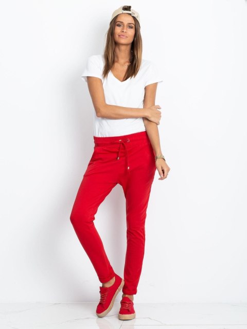 Spodnie dresowe RV-DR-3698.07X czerwony S