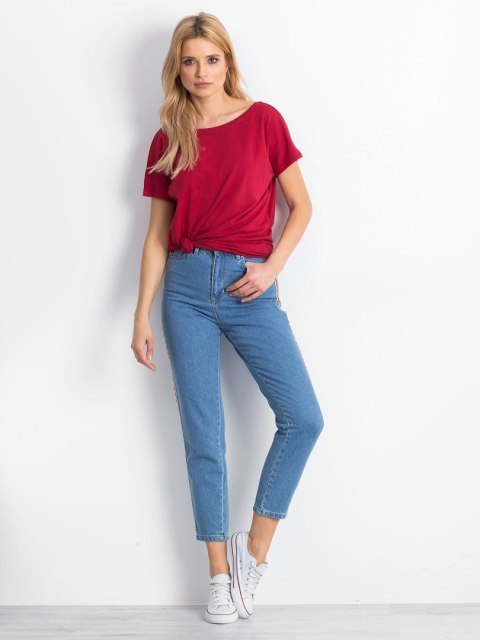 T-shirt RV-TS-4662.04X bordowy XS T-shirt RV-TS-4662.04X bordowy XS