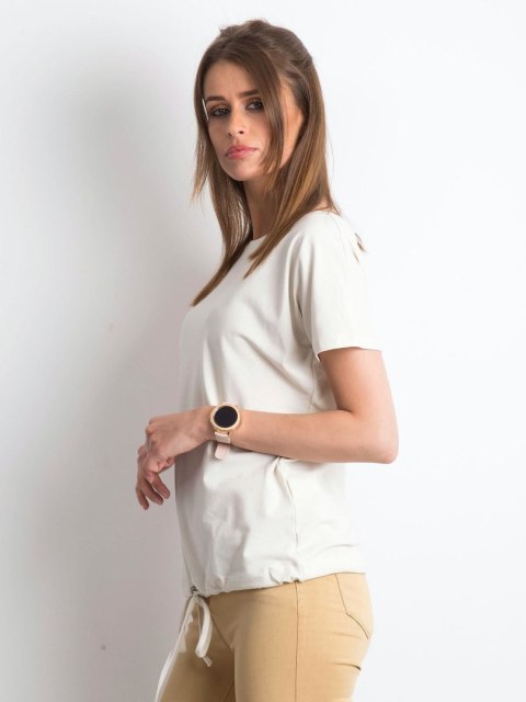 T-shirt RV-TS-4834.88P jasny beżowy XS