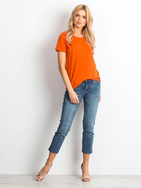 T-shirt RV-TS-4838.51P ciemny pomarańczowy S