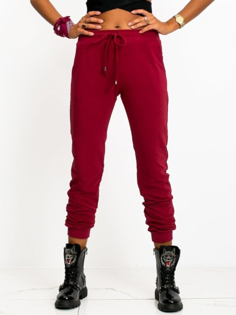 Spodnie dresowe RV-DR-5040.04X bordowy L