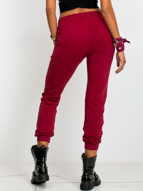 Spodnie dresowe RV-DR-5040.04X bordowy XS