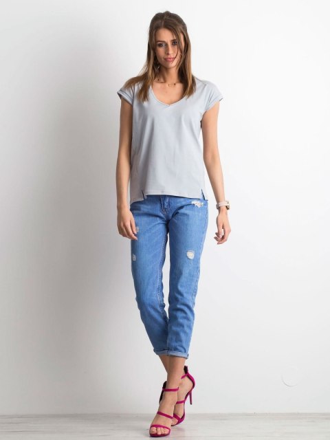 T-shirt RV-TS-4839.36P jasny szary S