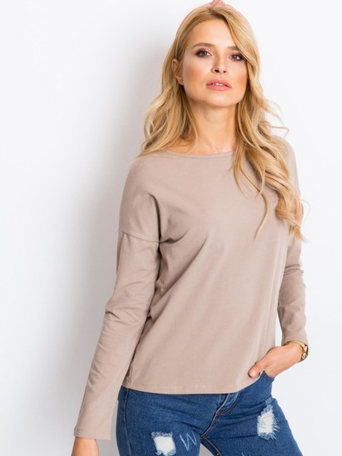 Bluzka RV-BZ-5121.23P ciemny bezowy S Bluzka RV-BZ-5121.23P ciemny bezowy S