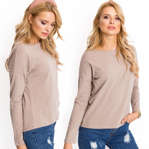 Bluzka RV-BZ-5121.23P ciemny bezowy S Bluzka RV-BZ-5121.23P ciemny bezowy S