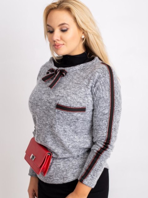 Bluzka RV-BZ-5138.66P szary one size XL/2XL Bluzka RV-BZ-5138.66P szary one size XL/2XL