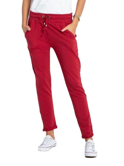 Spodnie dresowe RV-DR-3698.09X bordowy S