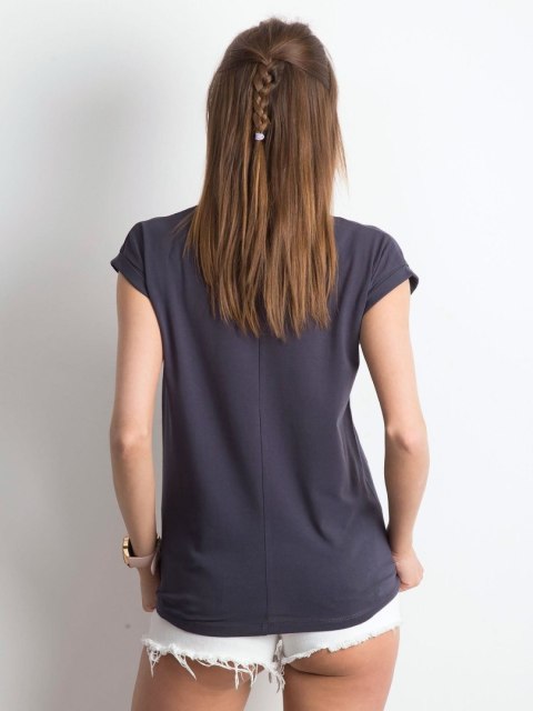 T-shirt RV-TS-4839.02P grafitowy XS