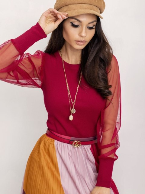 Bluzka RV-BZ-5192.16 bordowy S