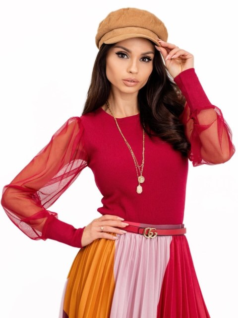 Bluzka RV-BZ-5192.16 bordowy S