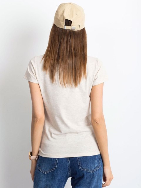 T-shirt RV-TS-4837.11P jasny beżowy XL