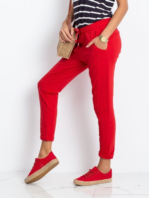 Spodnie dresowe RV-DR-3589.08X czerwony L