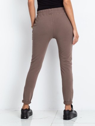 Spodnie dresowe RV-DR-3698.08X brązowy L