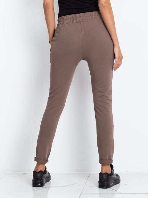 Spodnie dresowe RV-DR-3698.08X brązowy XS