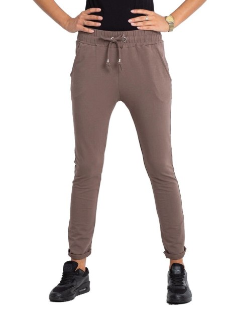 Spodnie dresowe RV-DR-3698.08X brązowy XS