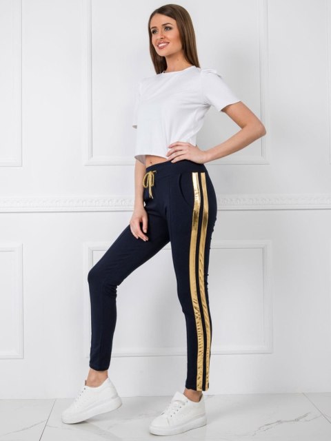 Spodnie dresowe RV-DR-5408.28P granatowy XL