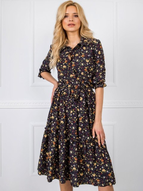 Sukienka LK-SK-507495.31P granatowy 42 Sukienka LK-SK-507495.31P granatowy 42