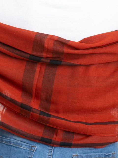 Chustka AT-CH-F55005-2.21 ciemny pomarańczowy