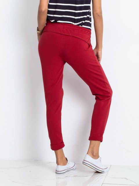 Spodnie dresowe RV-DR-3589.06X bordowy L