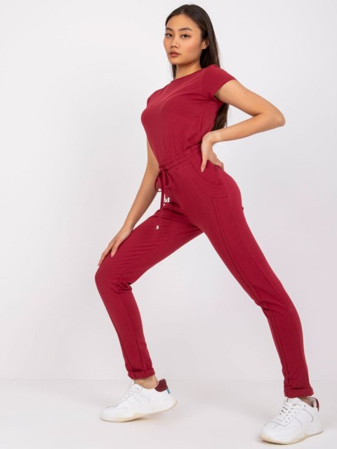 Spodnie dresowe RV-DR-3589.06X bordowy L