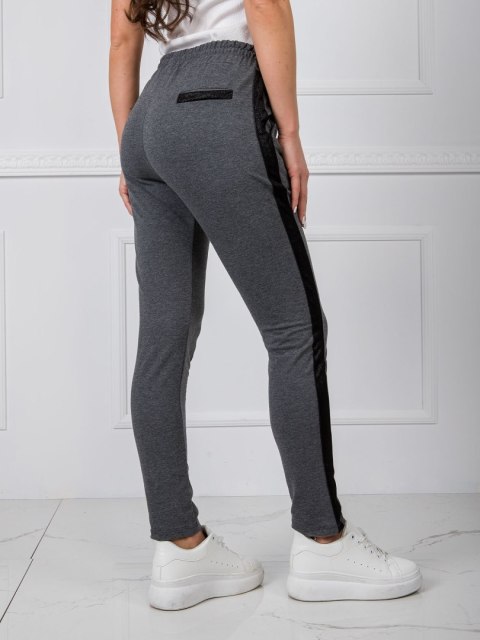 Spodnie dresowe RV-DR-5371.38P ciemny szary XL