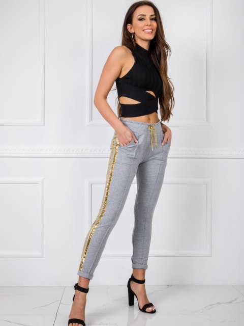 Spodnie dresowe RV-DR-5408.28P szary XL