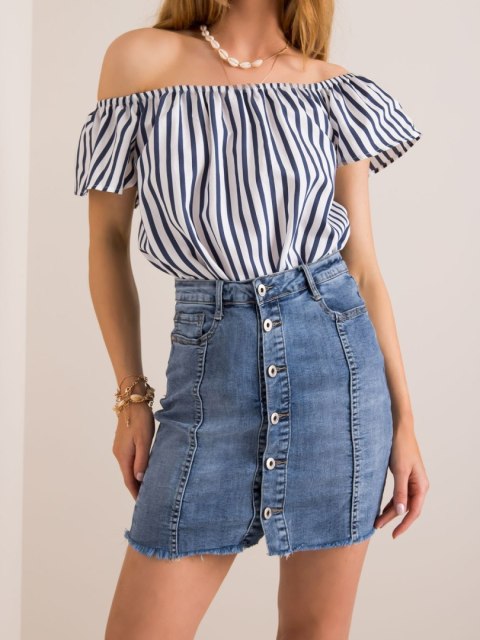 Spódnica NM-DE-SD-JK5249.37 niebieski XS