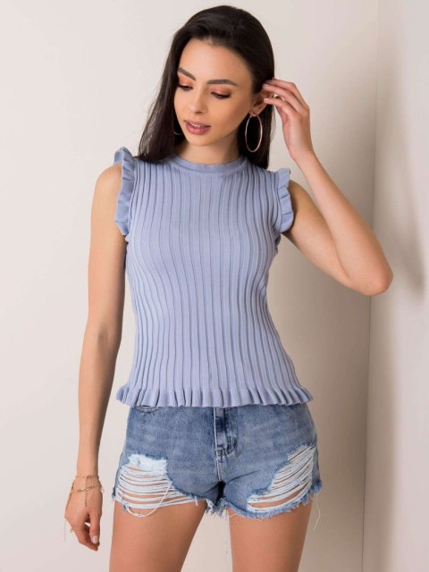 Bluzka 178-BZ-2907.88 jasny niebieski one size S/M Bluzka 178-BZ-2907.88 jasny niebieski one size S/M