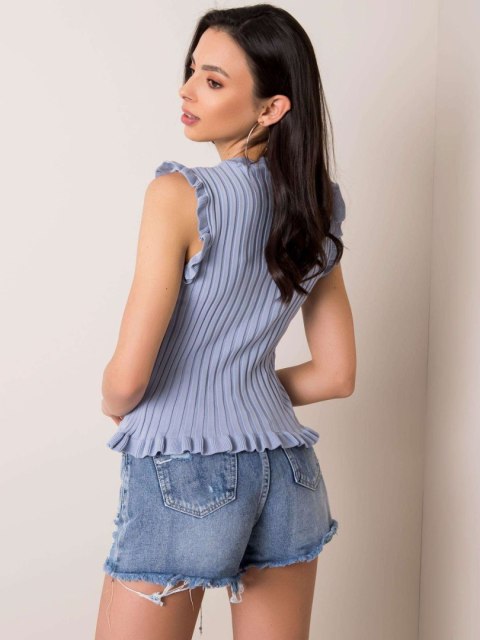 Bluzka 178-BZ-2907.88 jasny niebieski one size S/M Bluzka 178-BZ-2907.88 jasny niebieski one size S/M