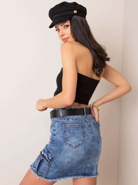 Spódnica NM-DE-SD-JK5253.85 niebieski XS