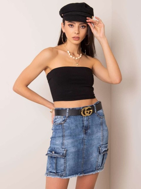 Spódnica NM-DE-SD-JK5253.85 niebieski XS