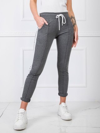 Spodnie dresowe RV-DR-5407.88 ciemny szary XL