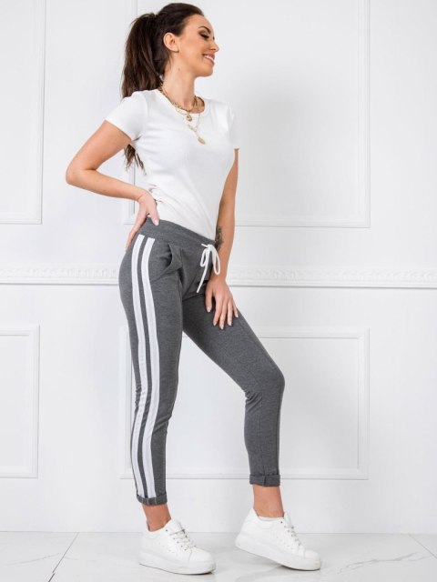 Spodnie dresowe RV-DR-5407.88 ciemny szary XL