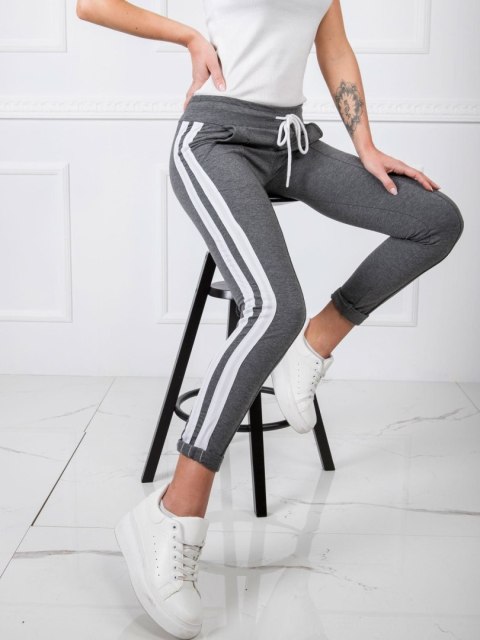 Spodnie dresowe RV-DR-5407.88 ciemny szary S