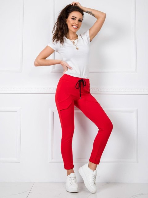 Spodnie dresowe RV-DR-5424.08X czerwony XL