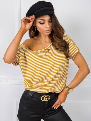 T-shirt TP-TS-5480.97P biało-żółty M