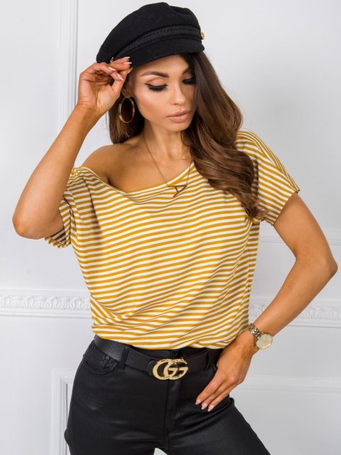 T-shirt TP-TS-5480.97P biało-żółty M T-shirt TP-TS-5480.97P biało-żółty M