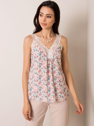 Top D50016F11003A jasny beżowy XL