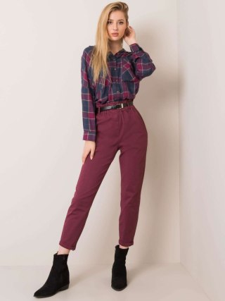Spodnie DHJ-SP-2312.94P bordowy XL