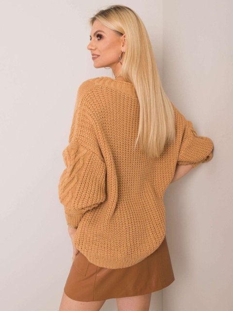 Sweter TW-SW-BI-22022.97 camelowy Sweter TW-SW-BI-22022.97 camelowy
