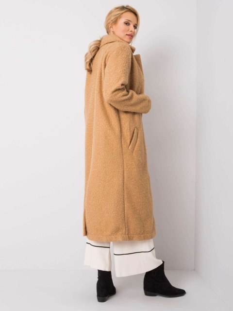 Płaszcz 217-PL-23335.86 camelowy M Płaszcz 217-PL-23335.86 camelowy M