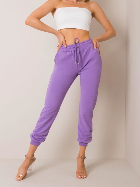 Spodnie dresowe RV-DR-5040.04X fioletowy S