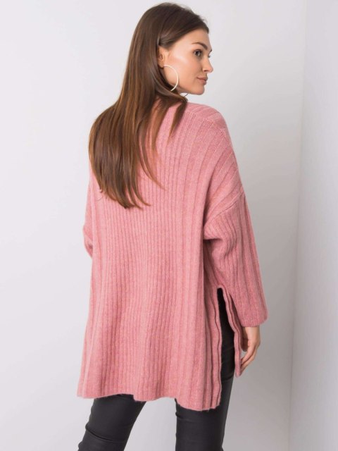 Sweter 259-SW-15055.70 różowy L Sweter 259-SW-15055.70 różowy L