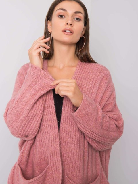 Sweter 259-SW-15055.70 różowy L Sweter 259-SW-15055.70 różowy L