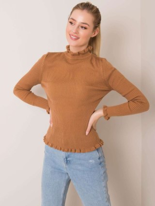 Sweter 179-SW-17835.20 jasny brązowy