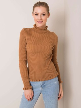 Sweter 179-SW-17835.20 jasny brązowy
